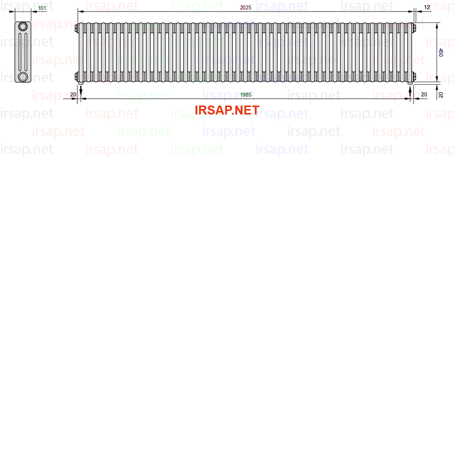 Радиатор IRSAP Tesi 30450/45 T16 CL 01